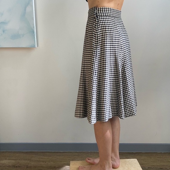 80's Vintage Evan-Picone Houndstooth A-Line Skirt Size 4 - Picture 5 of 8